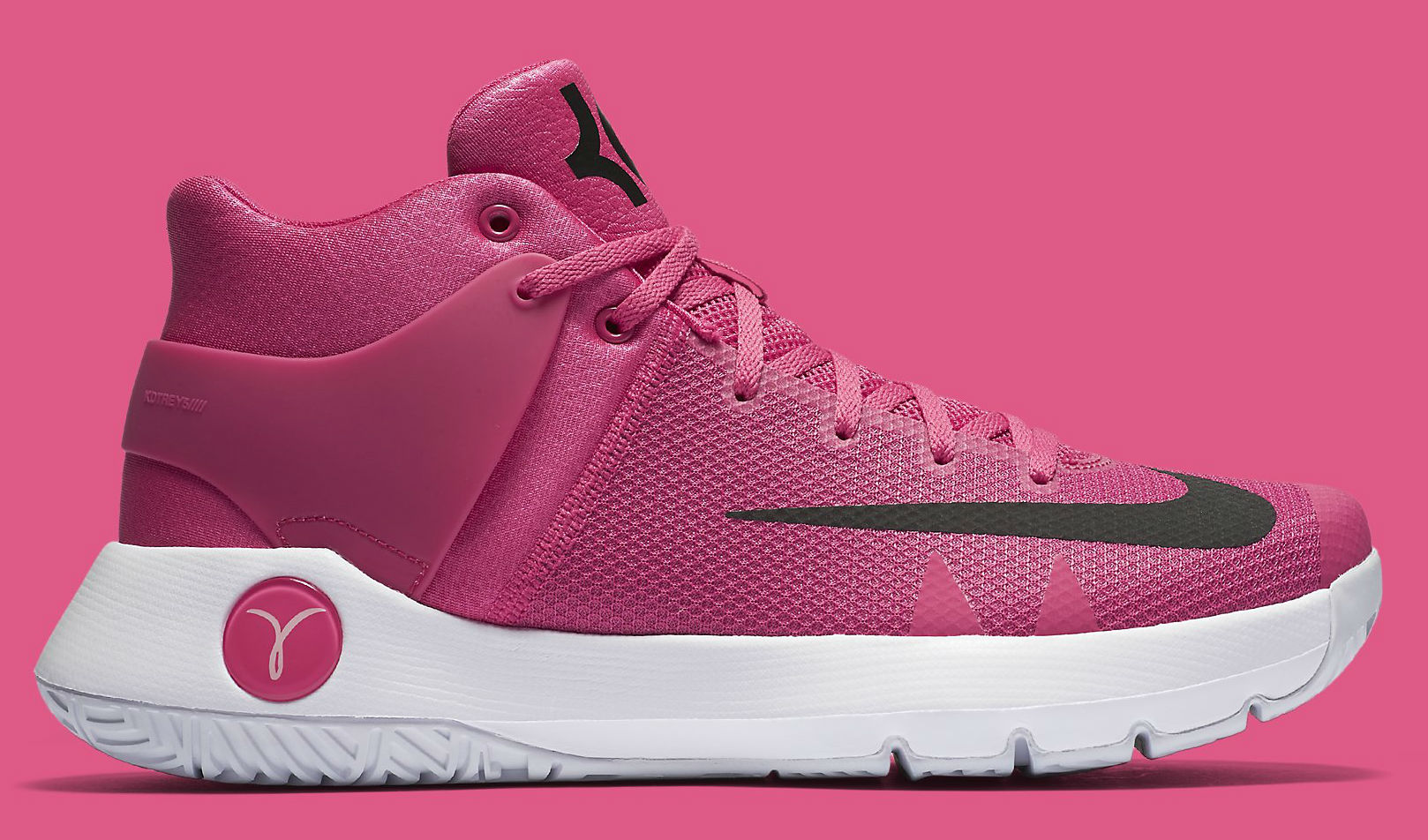 Nike KD Trey 5 IV Think Pink Breast Cancer Kay Yow Side 844573-606