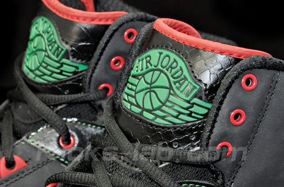 black red green jordans