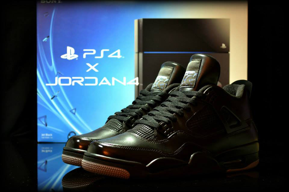 Playstation Air Jordan IV 4 by FreakerSneaks (1)