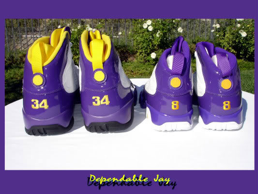 Air Jordan IX 9 Shaquille O'Neal Shaq Lakers Home PE (4)