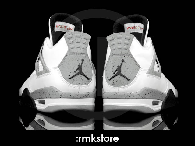 Air Jordan 4 IV Retro Shoes Cement 308497-103 (4)