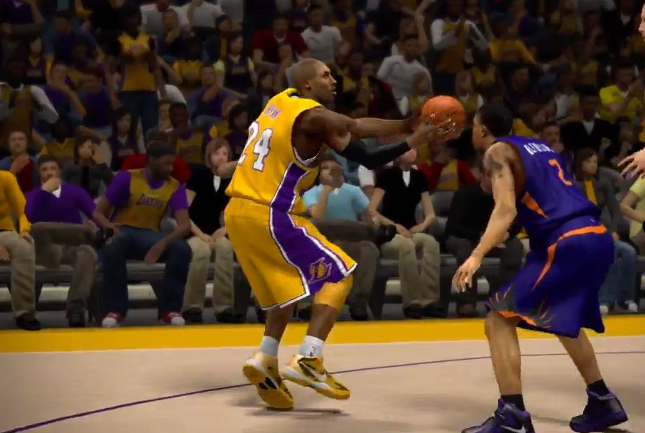 NBA 2K14 // Kobe Bryant wearing Nike Kobe 8 System Yellow
