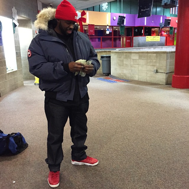 DJ Funk Flex wearing Air Jordan VI 6 Spizike