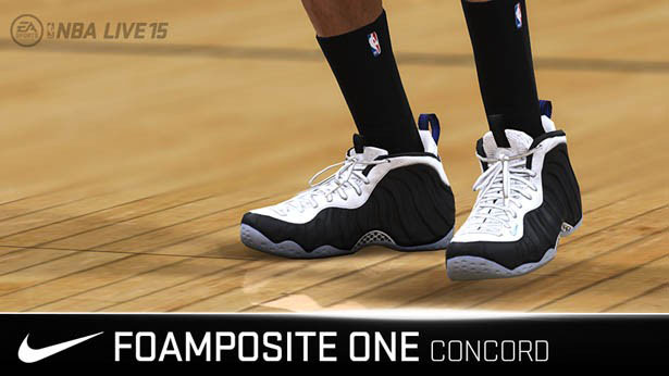 NBA Live '15 Sneaker Update: Nike Air Foamposite One Concord