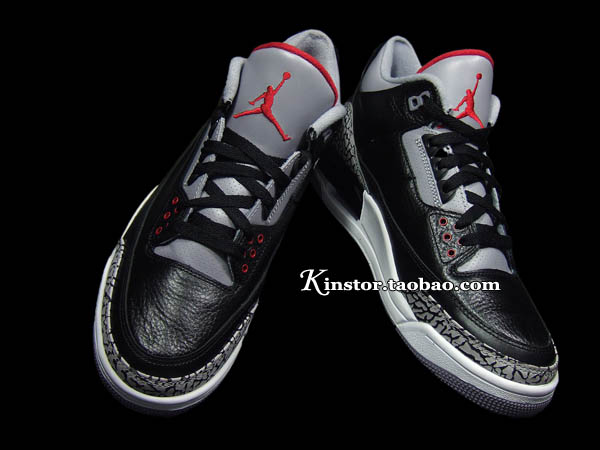 retro 3 red and black