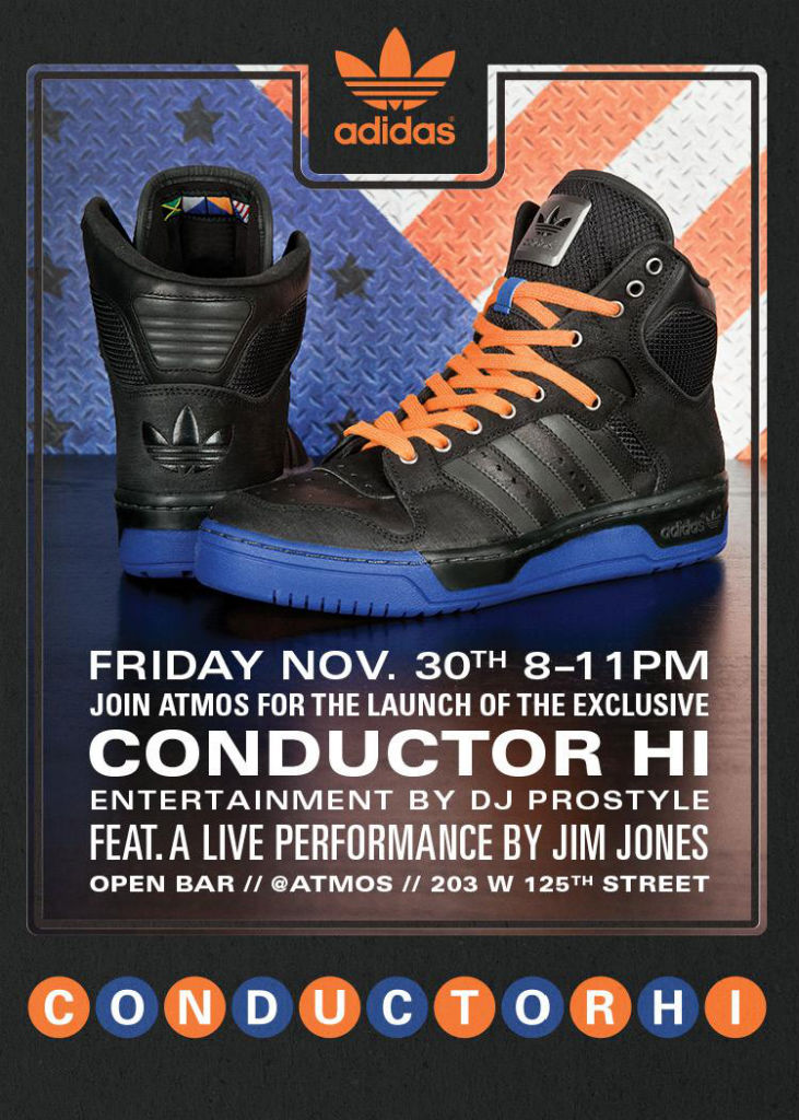 adidas Originals Conductor Hi Defense Launch Party Flyer