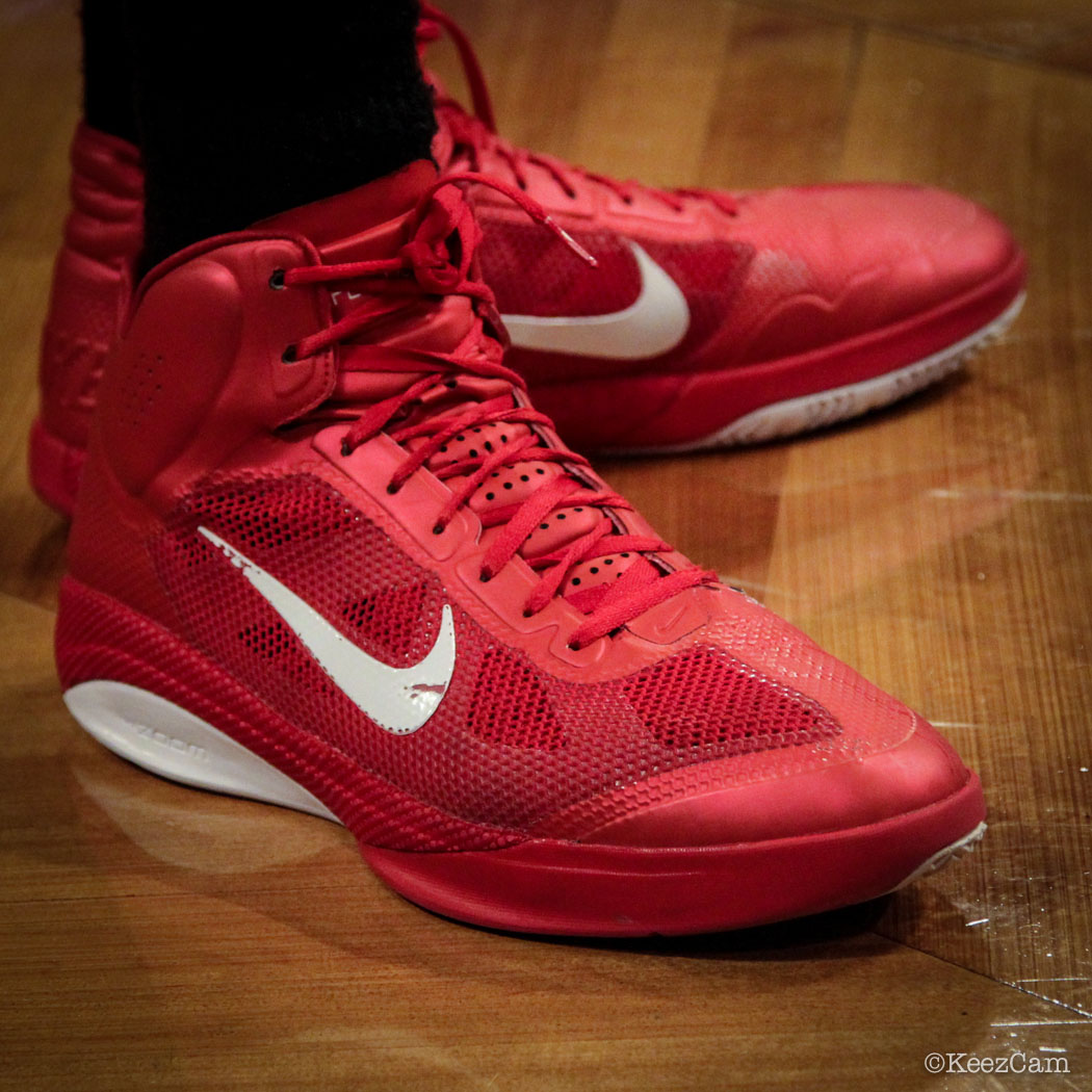 Sole Watch // Up Close At Barclays for Nets vs Bucks - Giannis Antetokounmpo wearing Nike Zoom Hyperfuse