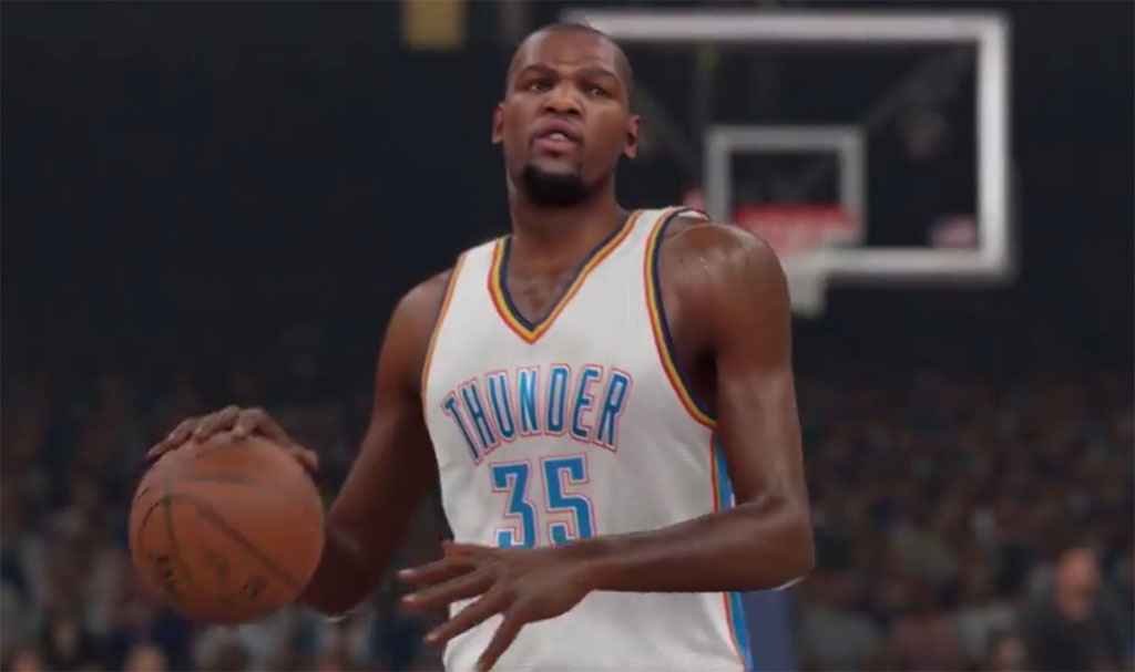 NBA 2K15 Gameplay Footage featuring Kevin Durant