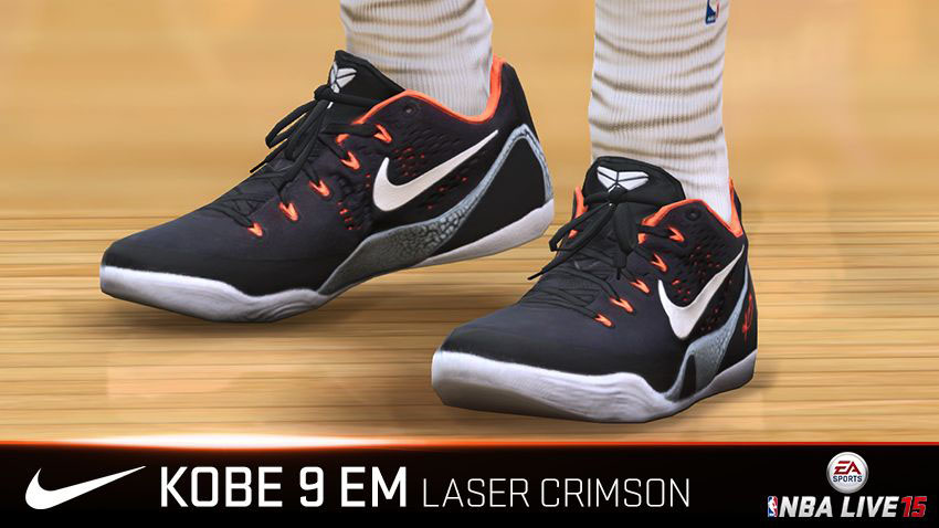 NBA Live 15 Sneakers: Nike Kobe IX 9 EM Laser Crimson