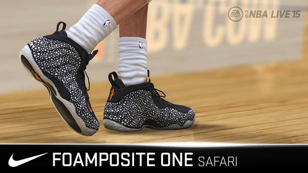 NBA Live '15 Sneaker Update: Nike Air Foamposite One Safari