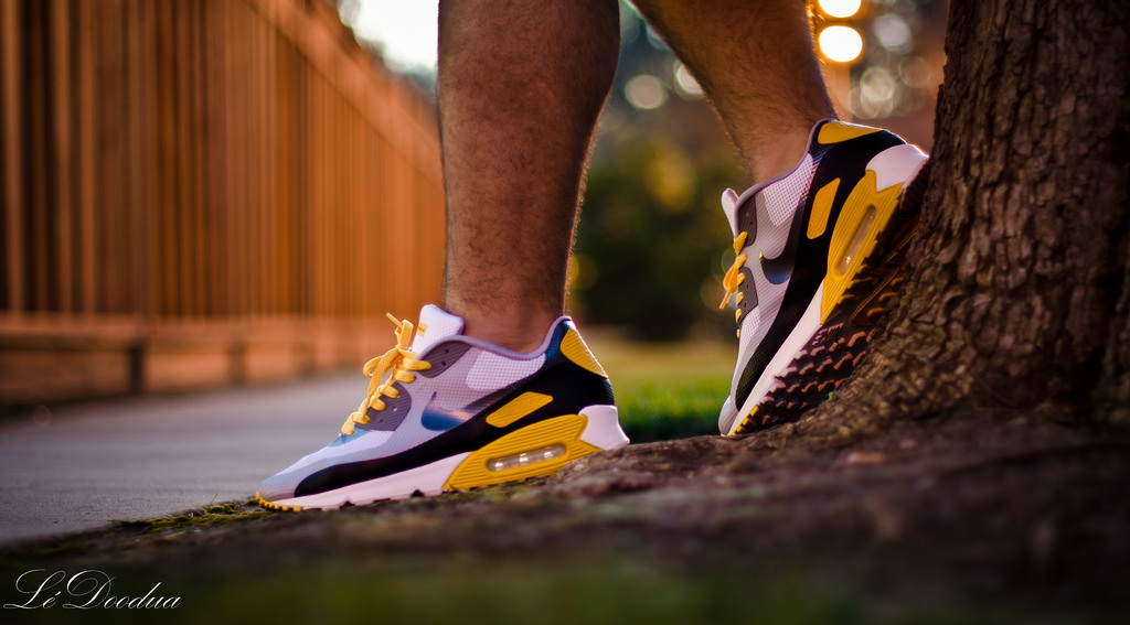 TheDooder in the Livestrong x Nike Air Max 90 Hyperfuse