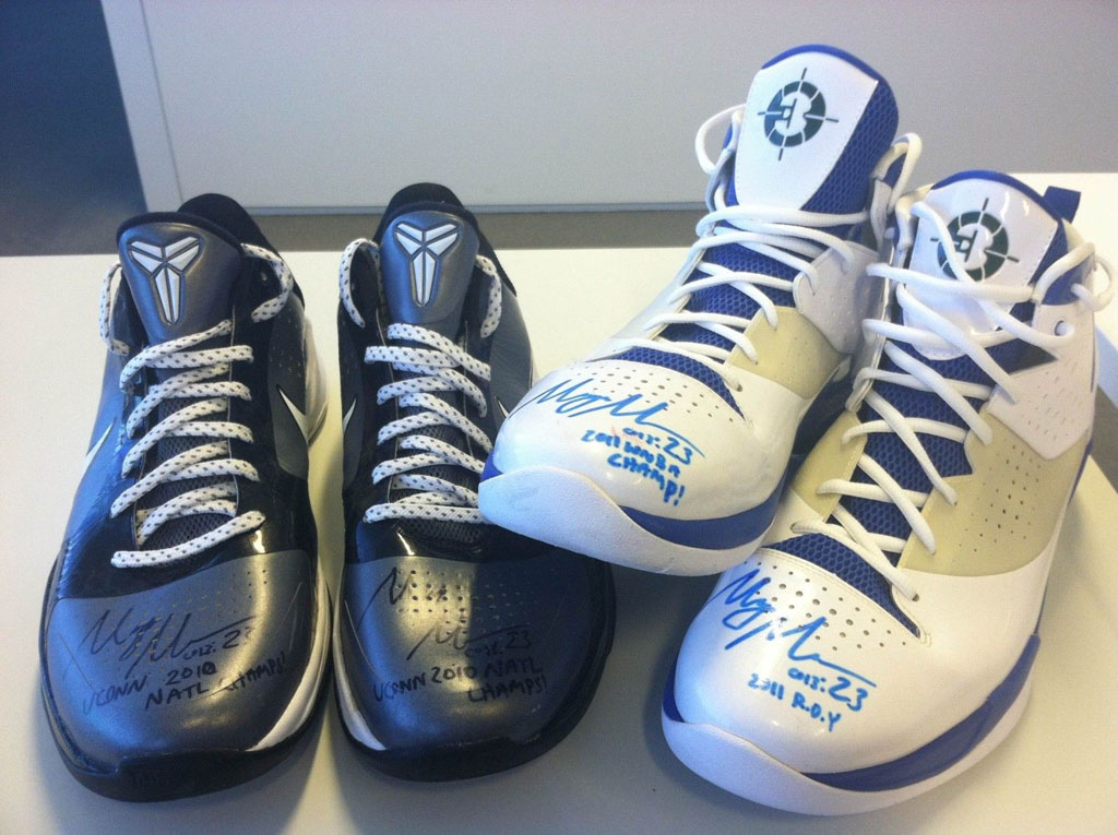 Maya Moore's Game-Worn Nike Zoom Kobe V & Jordan Fly Wade for Charity (1)