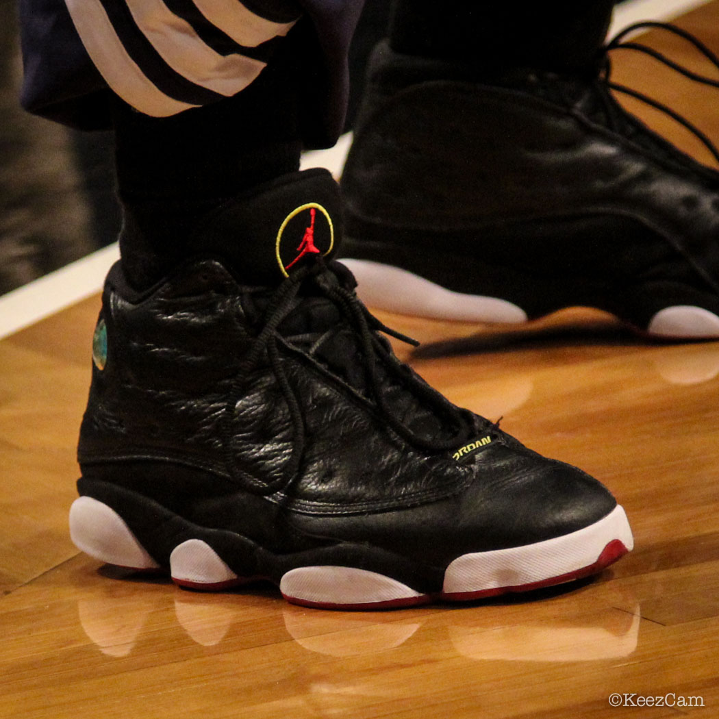 SoleWatch // Up Close At Barclays for Nets vs Nuggets - Nate Robinson wearing Air Jordan 13 Playoffs