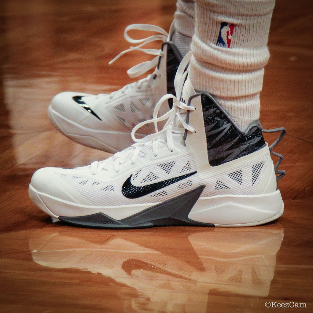 #SoleWatch // Up Close At Barclays for Nets vs Celtics // Deron Williams wearing Nike Zoom Hyperfuse 2013 PE