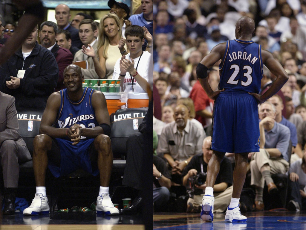 michael jordan playing in jordans