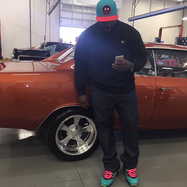 DJ Funk Flex wearing Nike LeBron VIII 8 South Beach