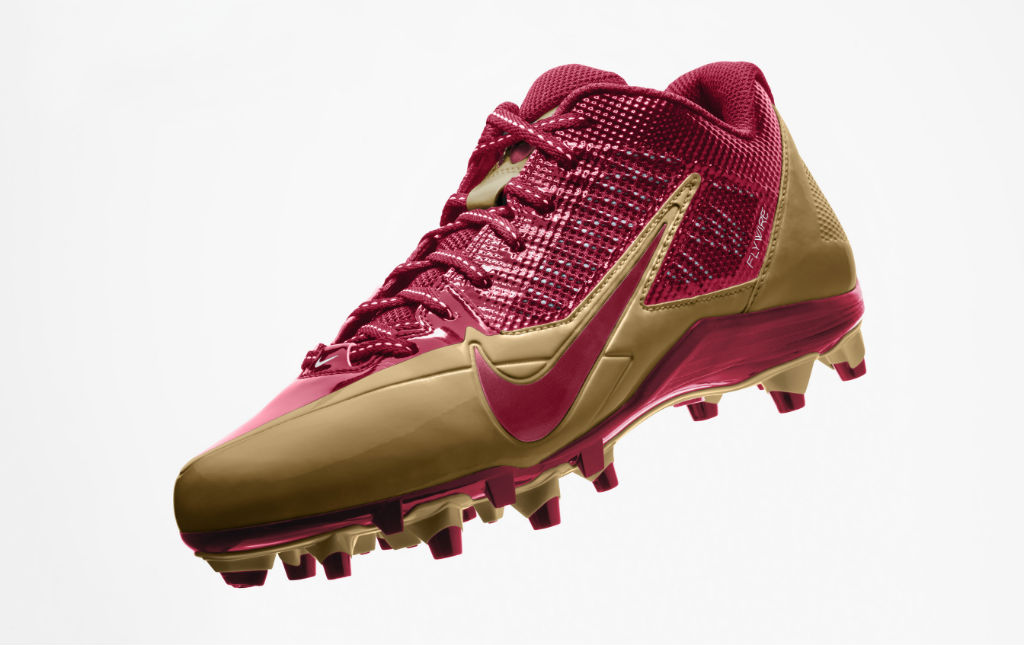Nike Alpha Pro Cleats for San Francisco 49ers (2)