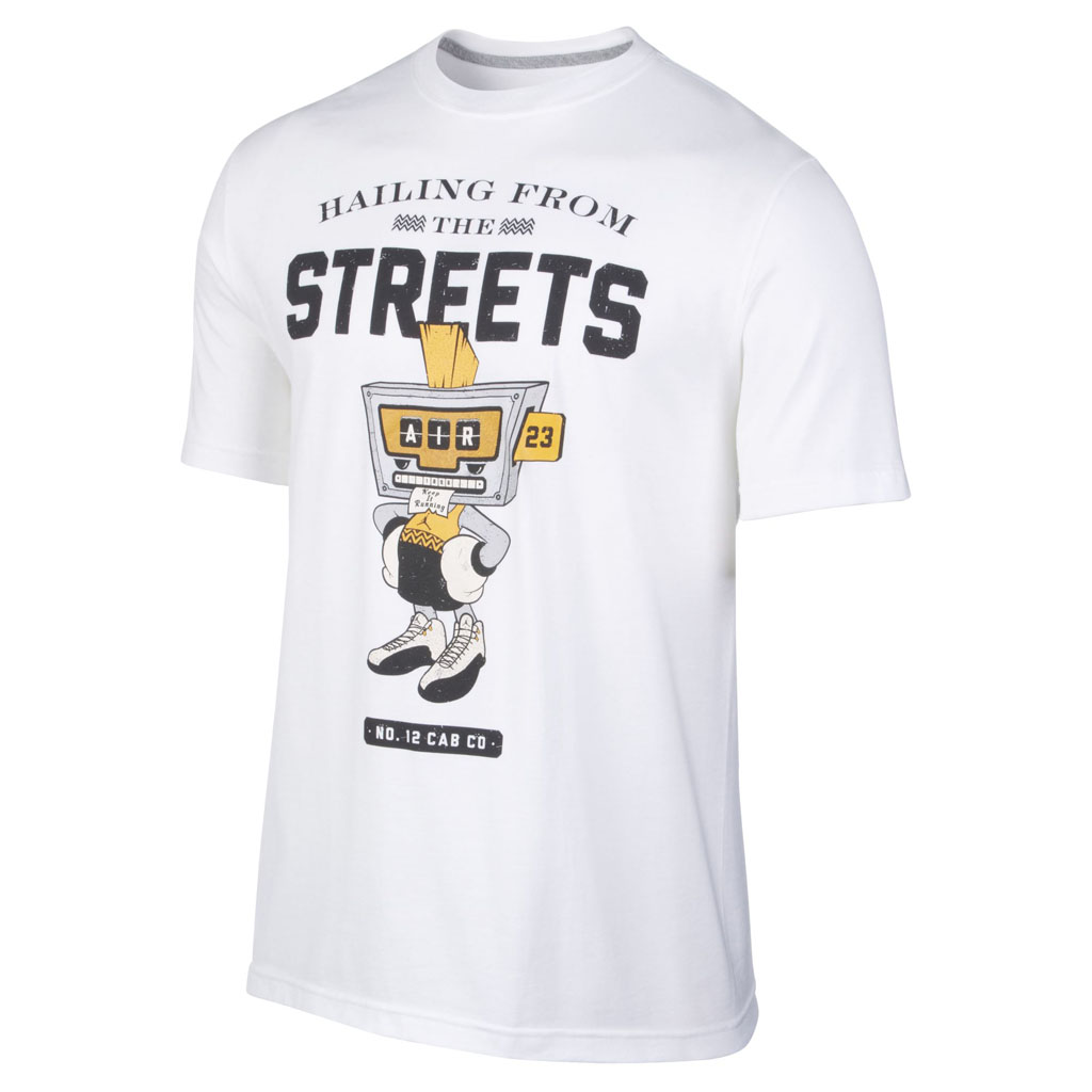 Air Jordan 12 Retro 'Taxi' Collection Hailing From The Streets T-Shirt White
