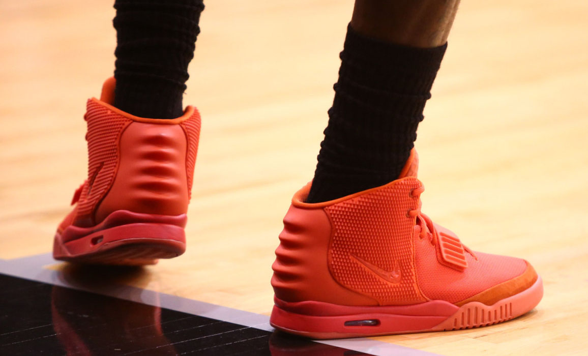 LeBron James wearing Nike Air Yeezy II 2 Red October (9)