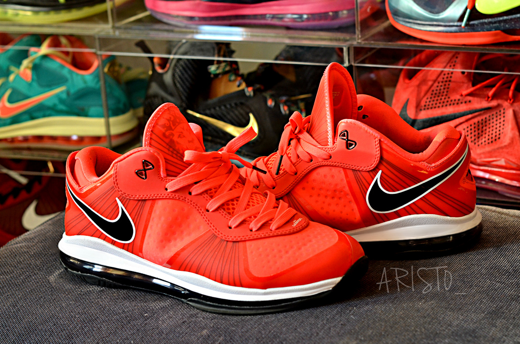 solar red lebron 8s