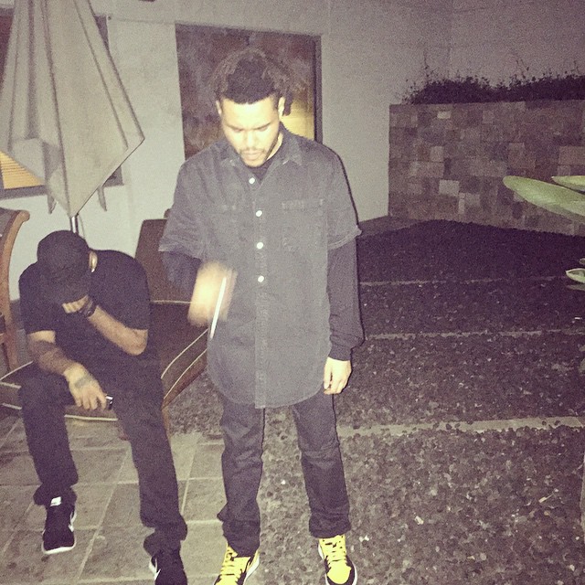 The Weeknd wearing Air Jordan I 1 New Love