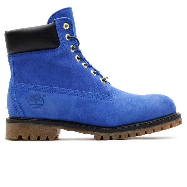 atmos x Timberland 6 inch boot in blue suede profile