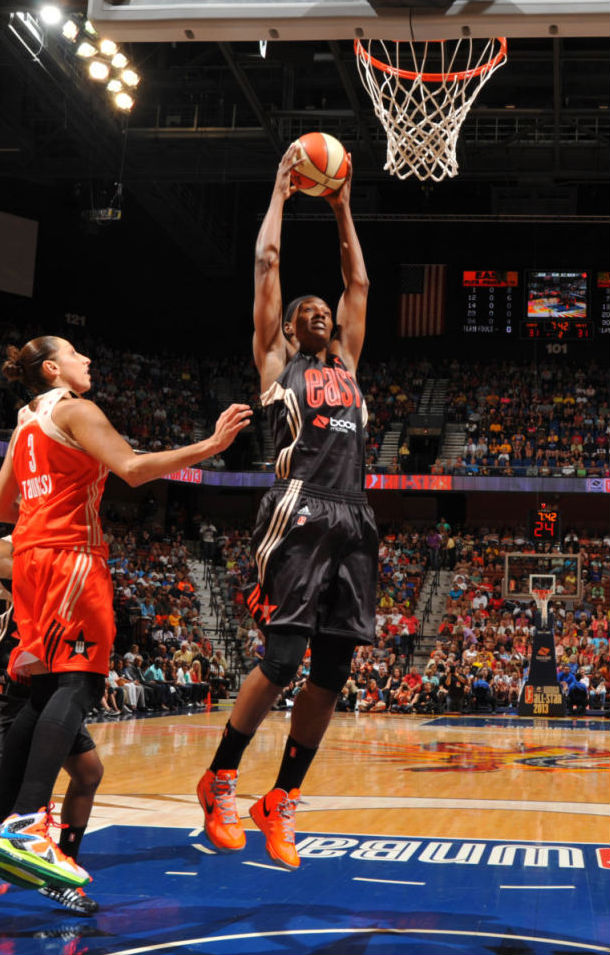 Sylvia Fowles wearing Nike Hyperfuse 2012 All-Star PE