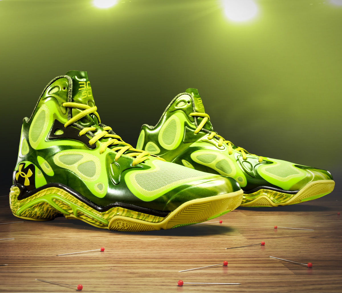 Stephen Curry's Green Light Under Armour Anatomix Spawn PE