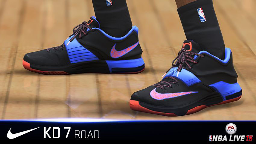 NBA Live 15 Sneakers: Nike KD VII 7 OKC Away