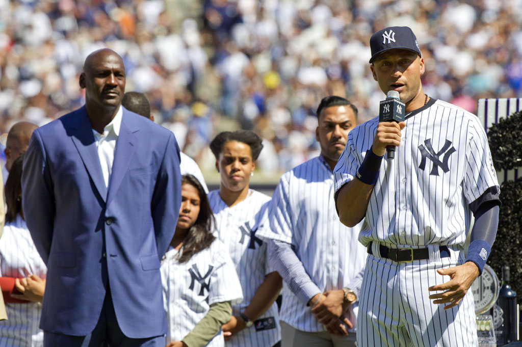 Michael Jordan Celebrates Derek Jeter Day at Yankee Stadium (2)