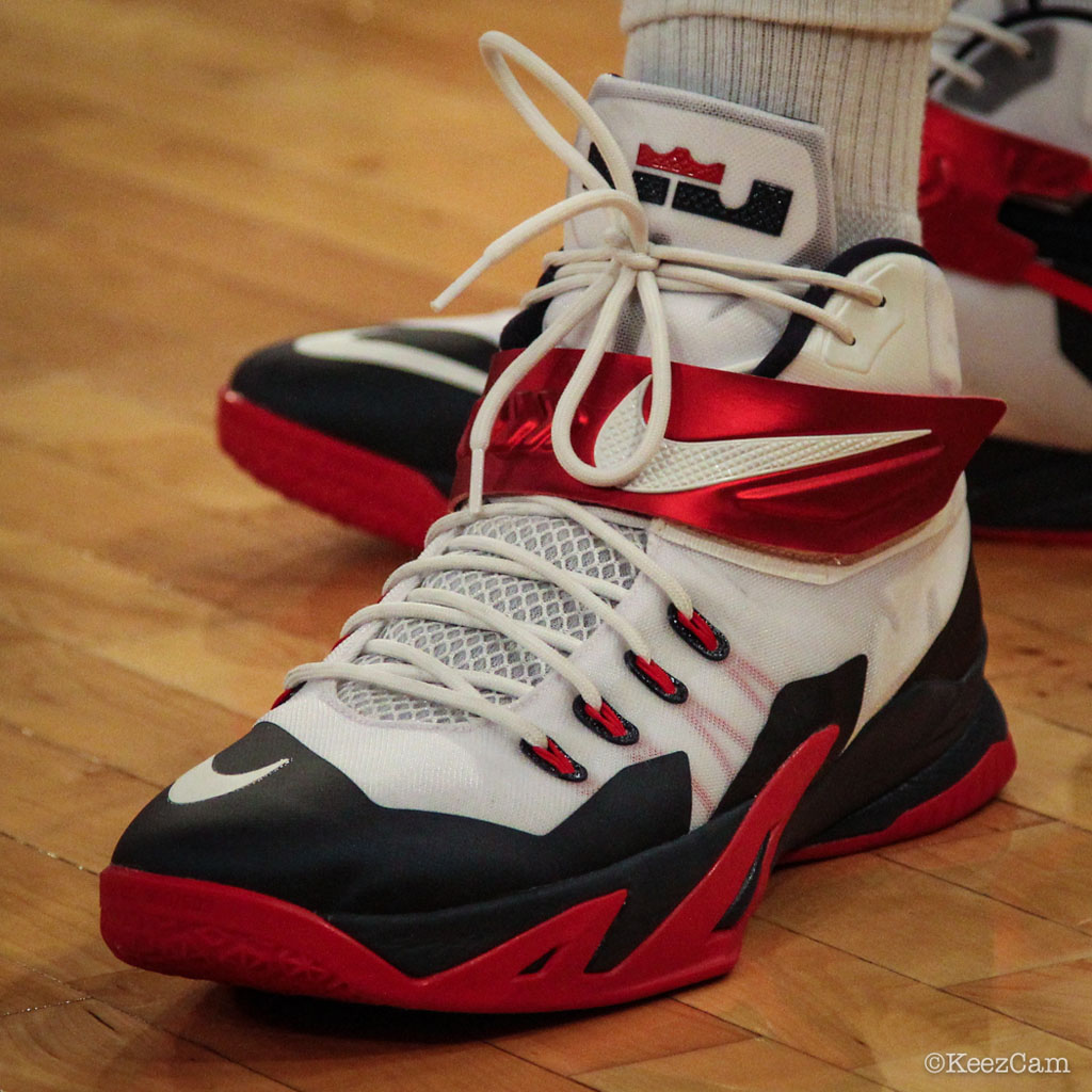 DeMarcus Cousins wearing Nike Zoom Soldier VIII 8 USA Home