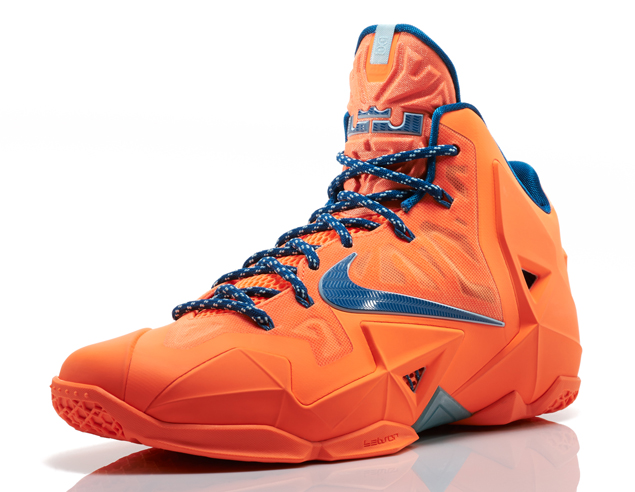 Nike LeBron 11 in Atomic Orange Green Abyss and Glacier Ice 
