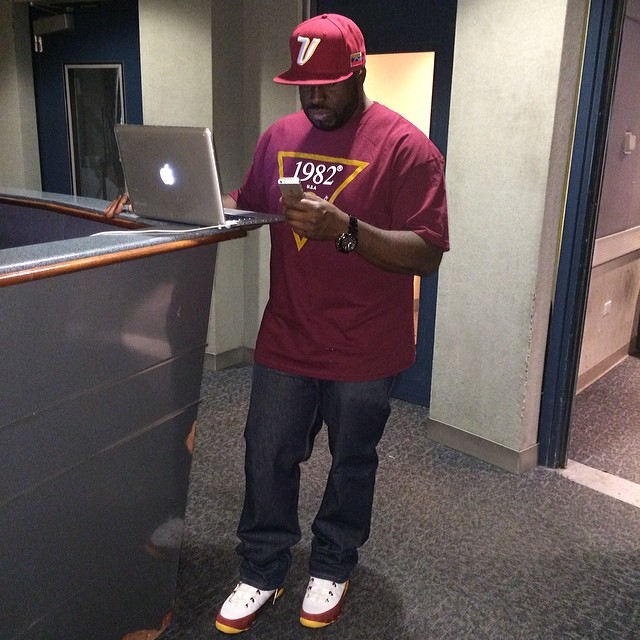 DJ Funk Flex wearing Air Jordan IX 9 Bentley Ellis