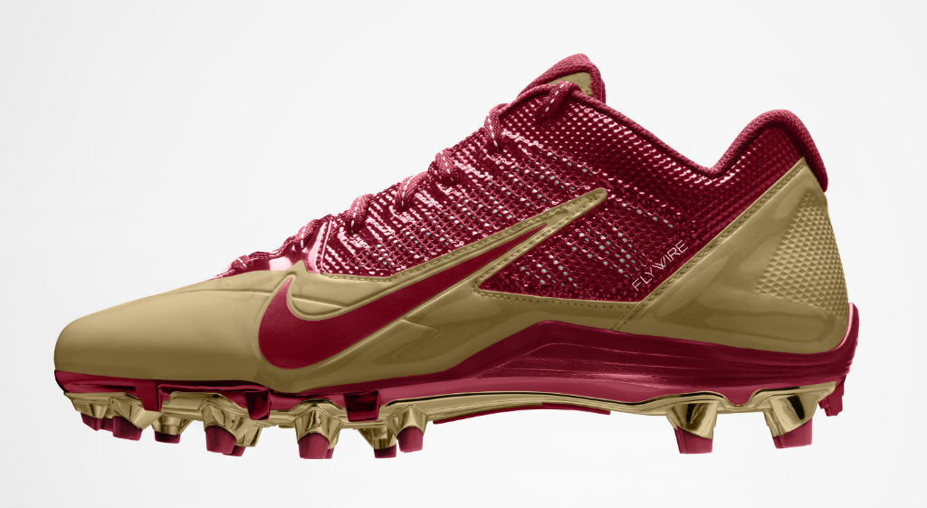 Nike Alpha Pro Cleats for San Francisco 49ers (1)
