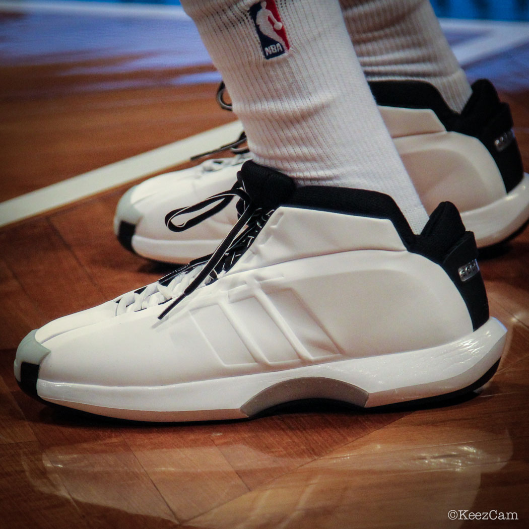 Sole Watch // Up Close At Barclays for Nets vs Bucks - Tyshawn Taylor wearing adidas Crazy 1
