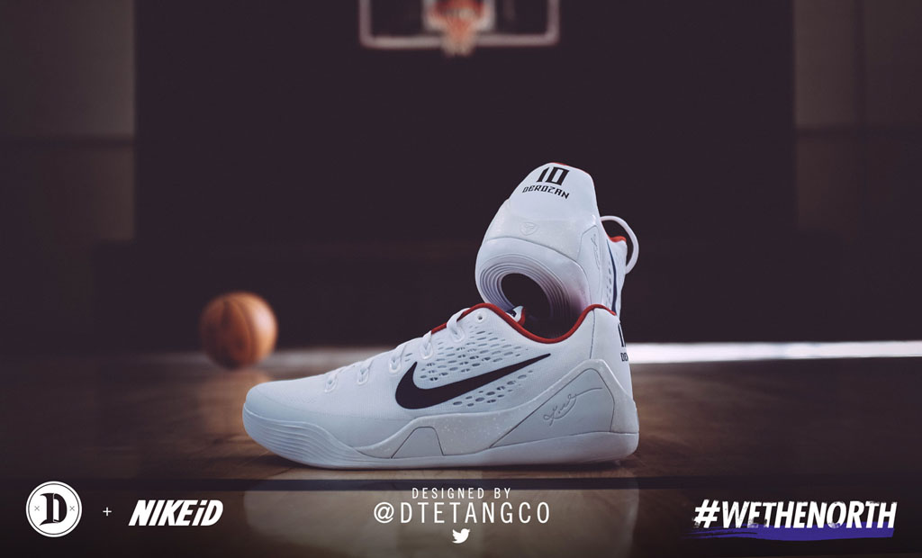 DeMar DeRozan Wears Second Fan Designed Nike Kobe 9 iD (1)