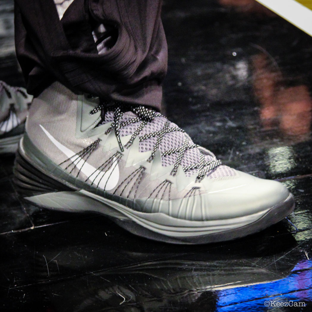SoleWatch // Up Close At Barclays for Nets vs Clippers - Mason Plumlee wearing Nike Hyperdunk 2013