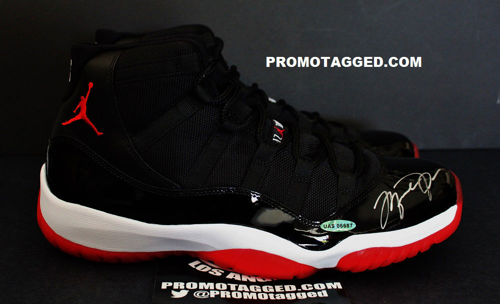 Spotlight // Pickups of the Week 10.13.13 - Air Jordan 11 XI Black Red Michael Jordan Autographed by PROMOTAGGED