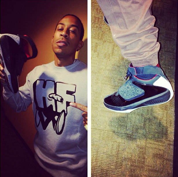 Ludacris wearing Air Jordan 20 XX Stealth