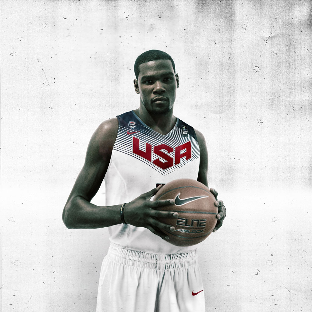 Nike Basketball Unveils 2014 USA Basketball Uniforms - Kevin Durant (1)