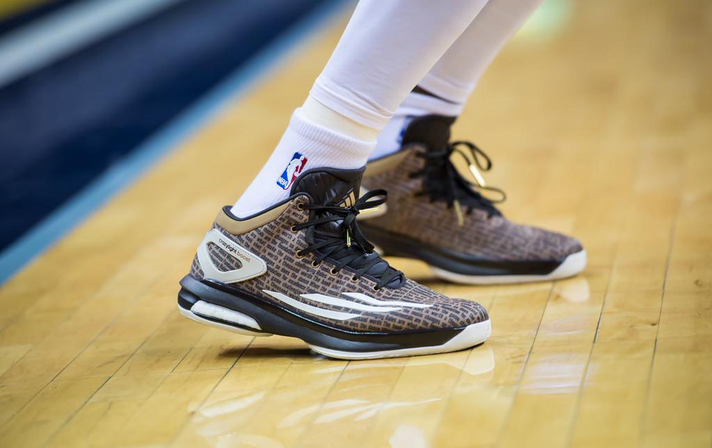 Mike Conley wearing adidas Crazylight Boost BHM (2)