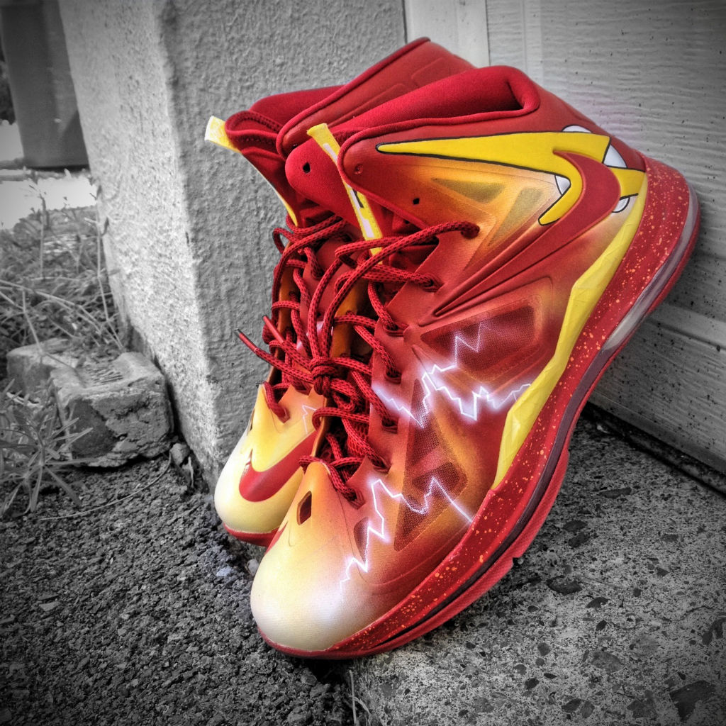 Nike LeBron X "The Flash" by Mache Custom Kicks (1)