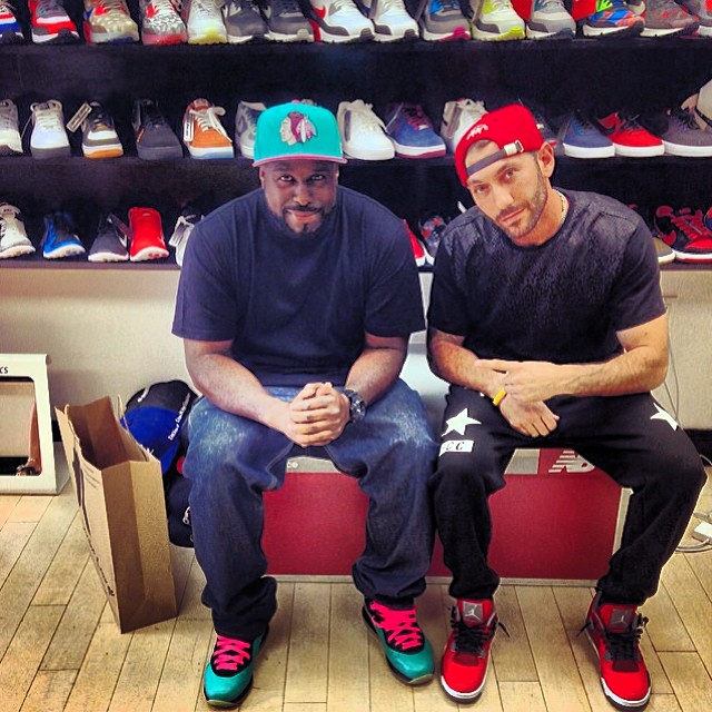 DJ Funk Flex wearing Nike LeBron VIII 8 South Beach