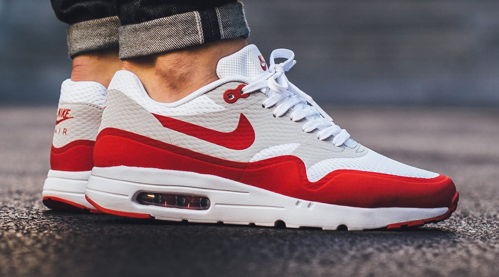 nike air max 1 red and white