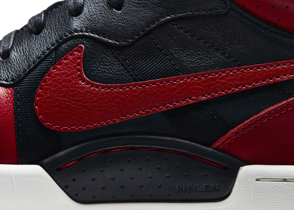 Marco Materazzi x Nike Tiempo 94 Air Jordan in Black Red Detail
