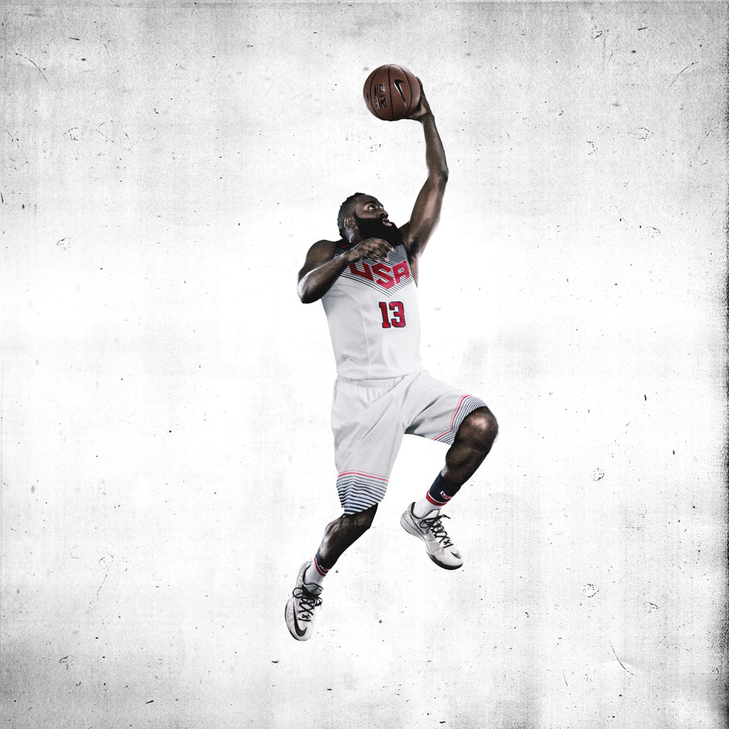 Nike Basketball Unveils 2014 USA Basketball Uniforms - James Harden (2)