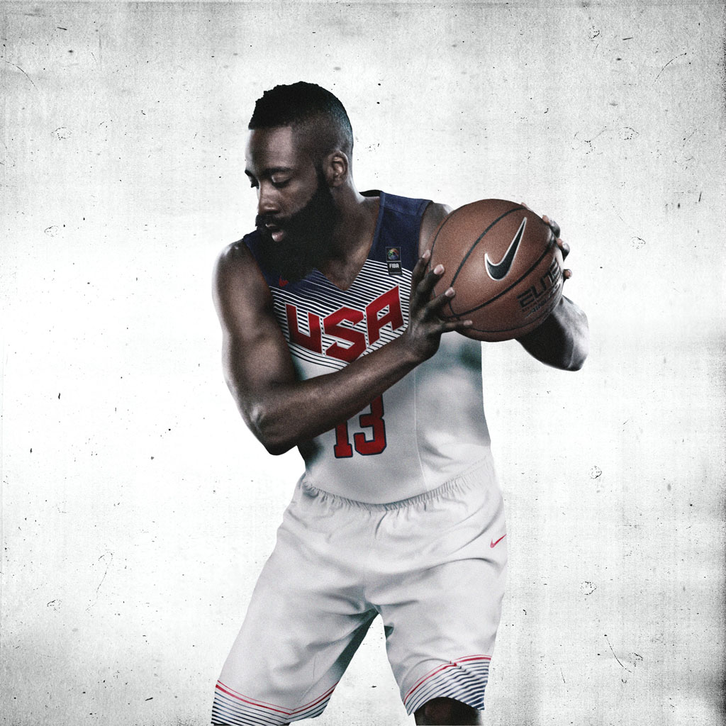 Nike Basketball Unveils 2014 USA Basketball Uniforms - James Harden (1)