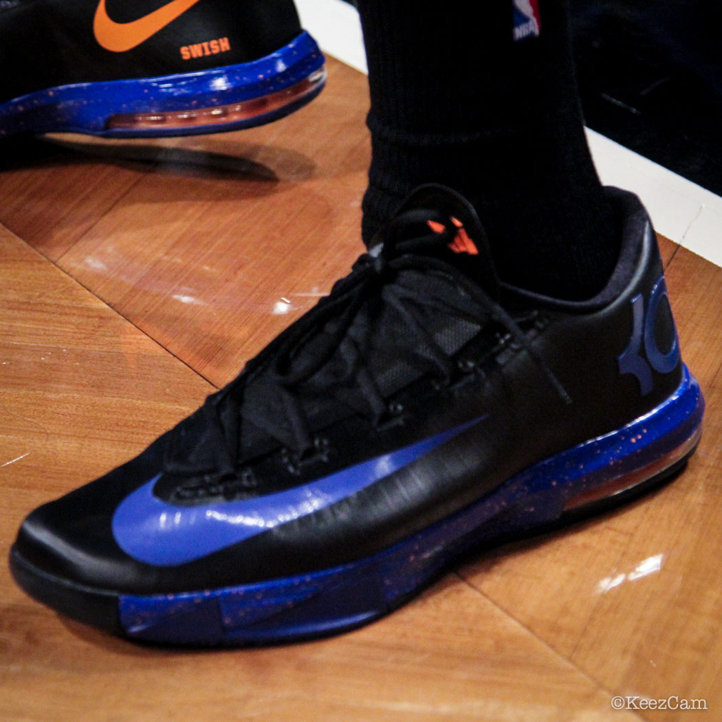 SoleWatch // Up Close At Barclays for Nets vs Knicks - JR Smith wearing Nike KD 6 iD