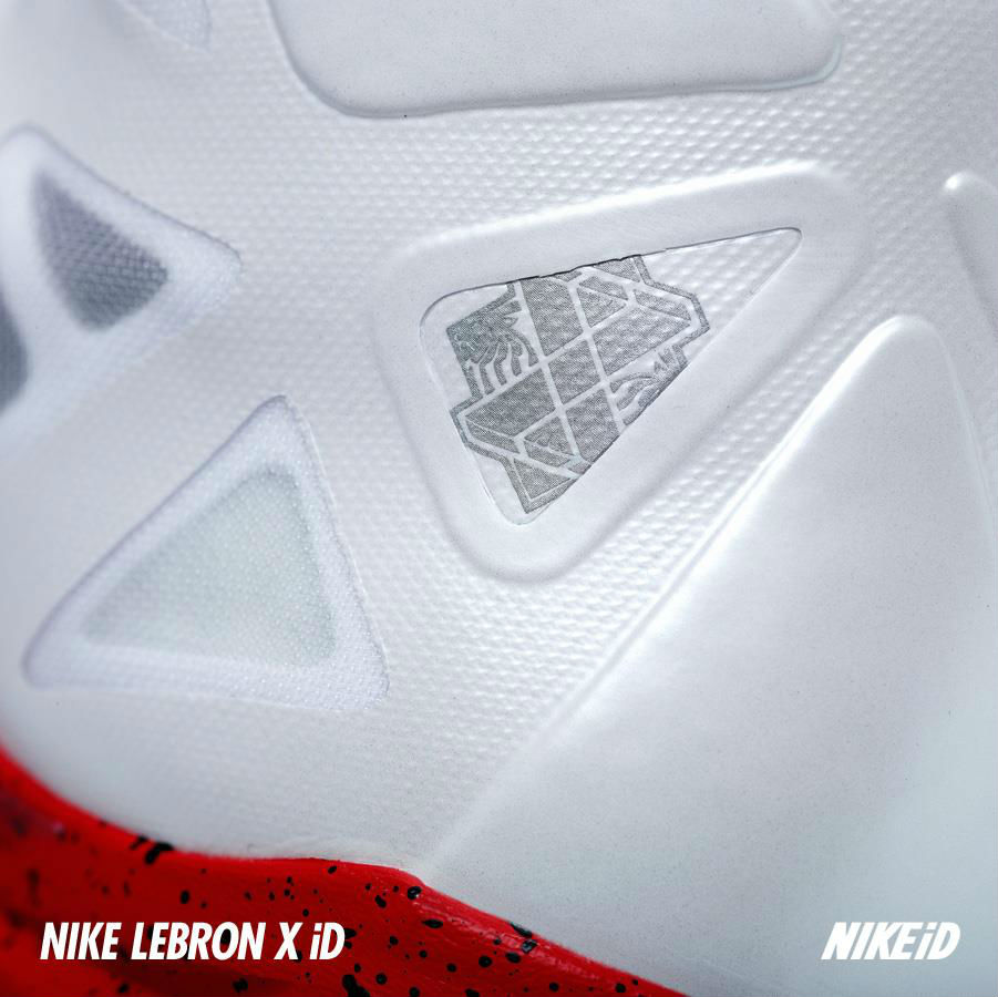 Nike LeBron X iD White Navy Red (3)