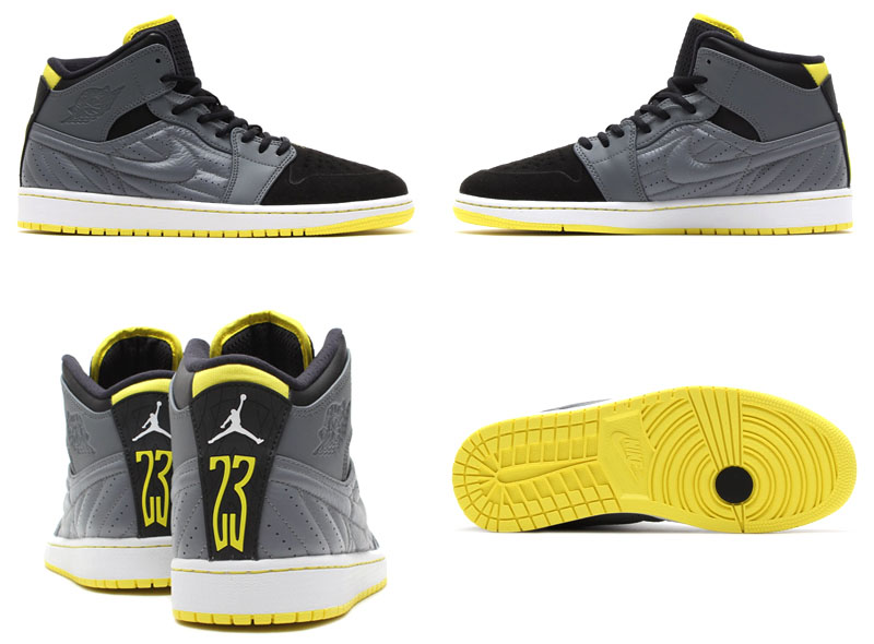 Air Jordan I 1 Retro '99 Cool Grey/Vibrant Yellow-Black-White 654140-032 (6)